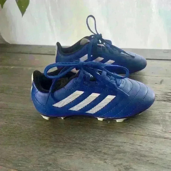 adidas Other - Adidas Blue White Soccer Cleats Kids Size 11